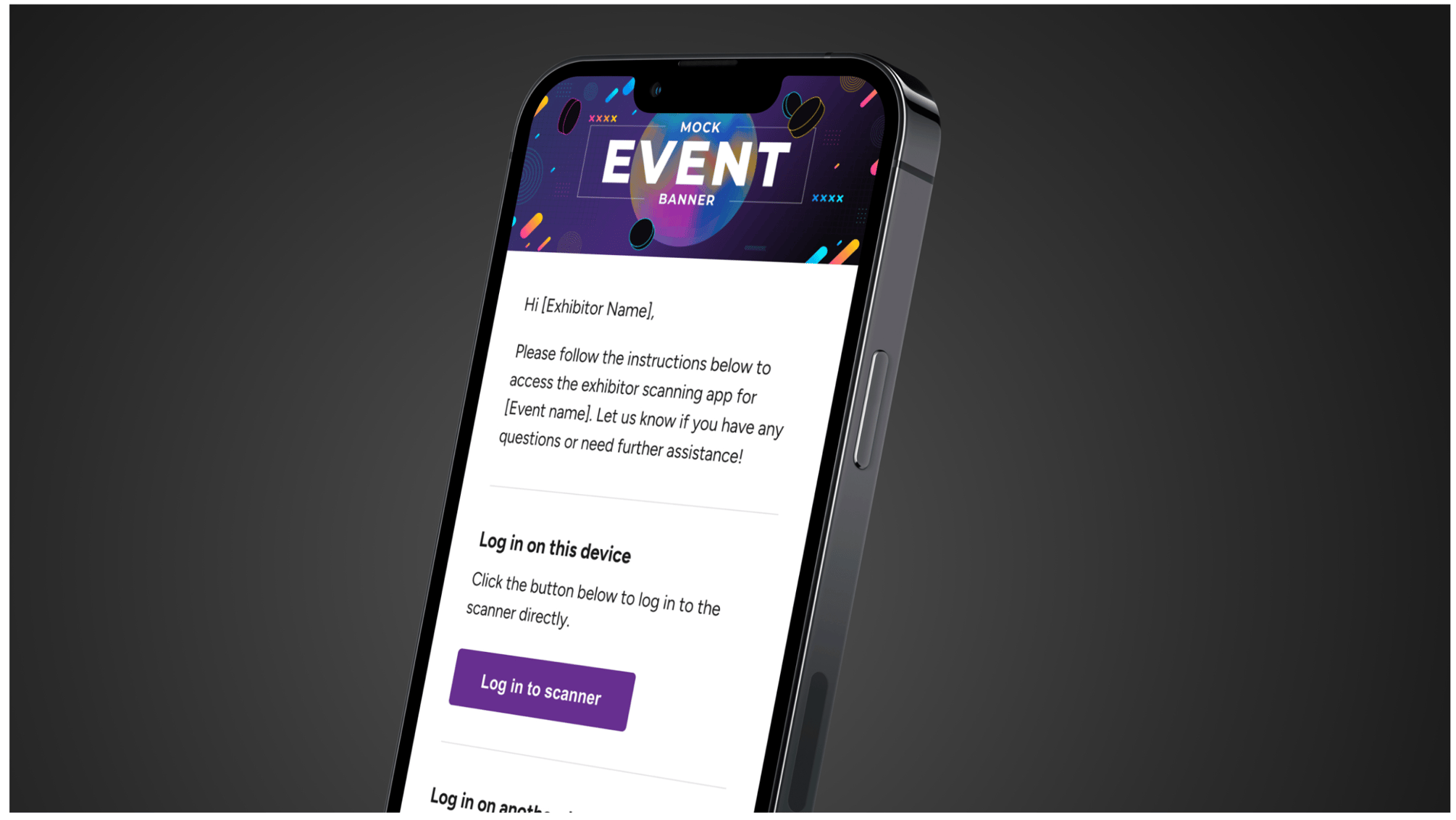 Lead Capture Scanning App for Event Organisers